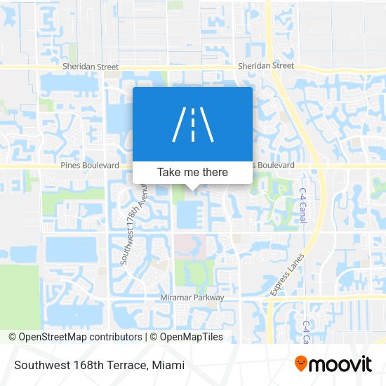 Mapa de Southwest 168th Terrace