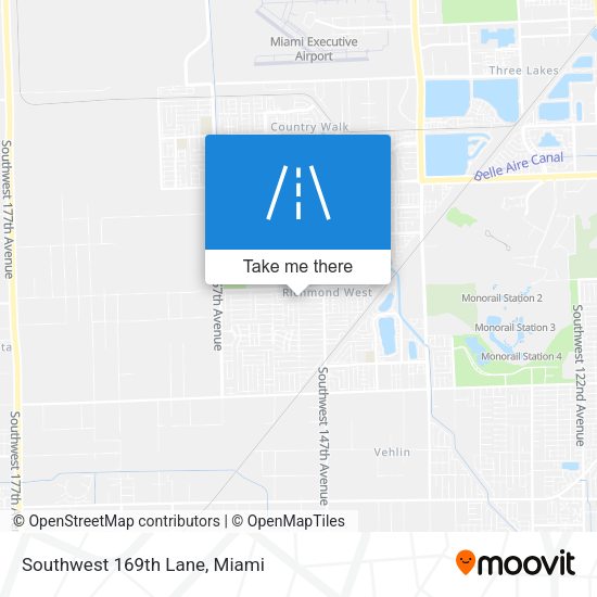 Southwest 169th Lane map