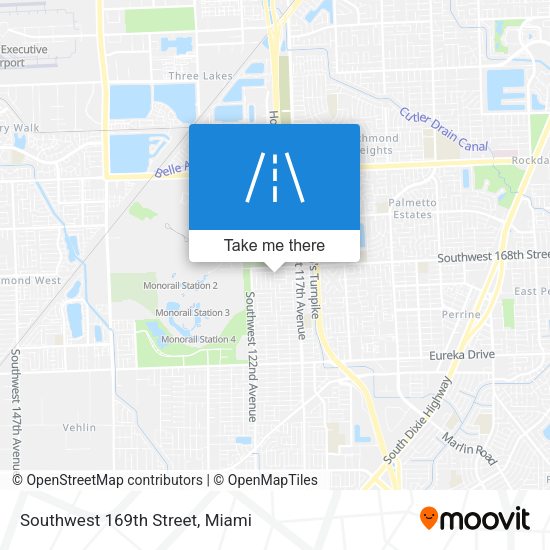 Southwest 169th Street map
