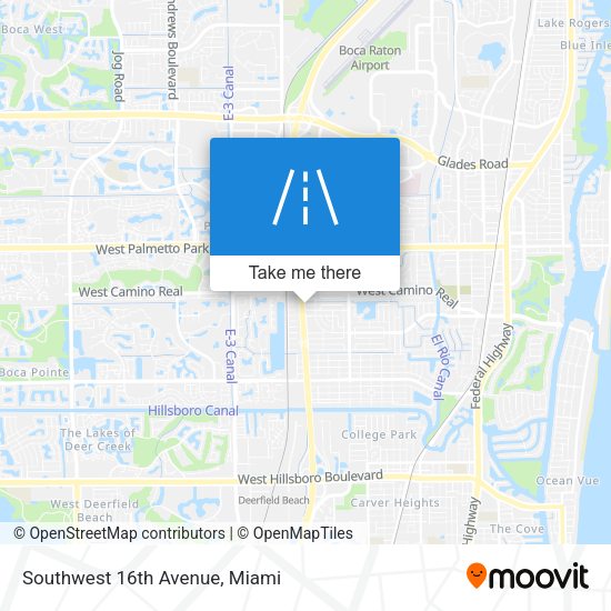 Southwest 16th Avenue map