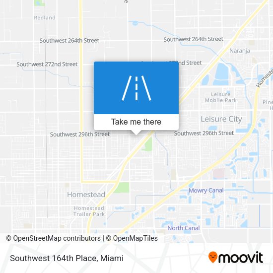 Southwest 164th Place map