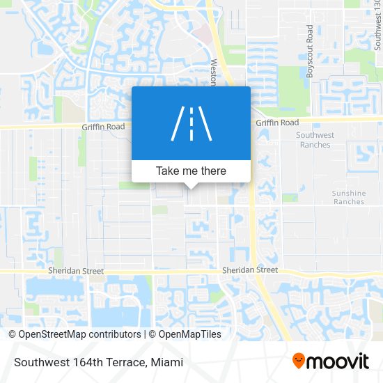 Southwest 164th Terrace map