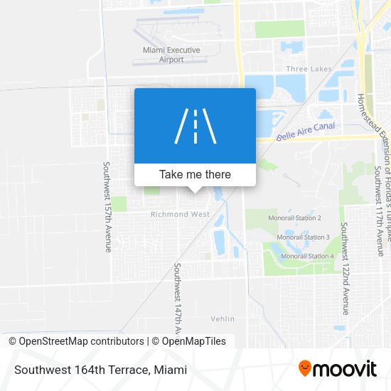 Southwest 164th Terrace map