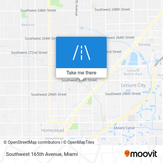Mapa de Southwest 165th Avenue