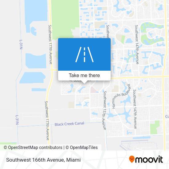 Mapa de Southwest 166th Avenue