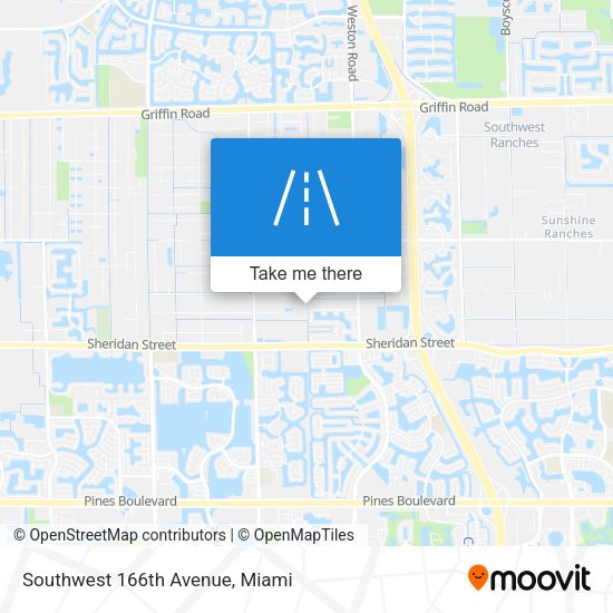 Southwest 166th Avenue map