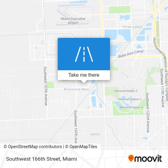 Mapa de Southwest 166th Street