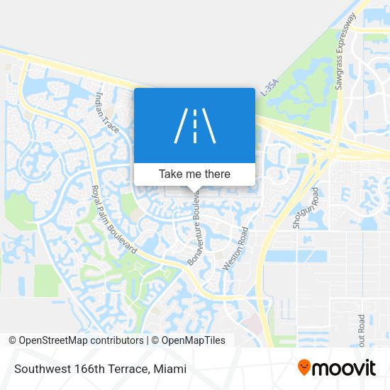 Mapa de Southwest 166th Terrace