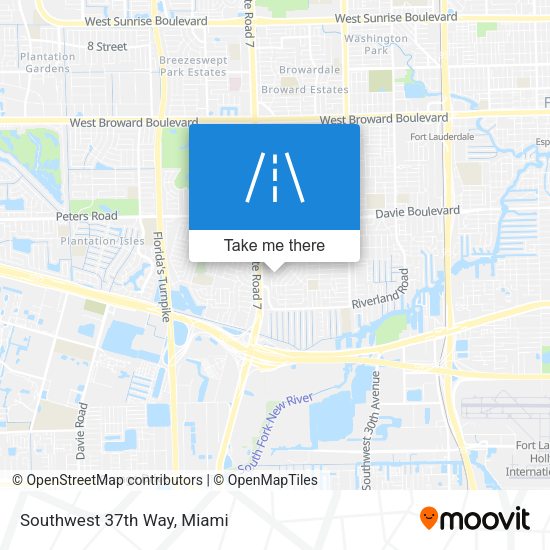 Mapa de Southwest 37th Way