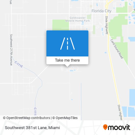 Southwest 381st Lane map