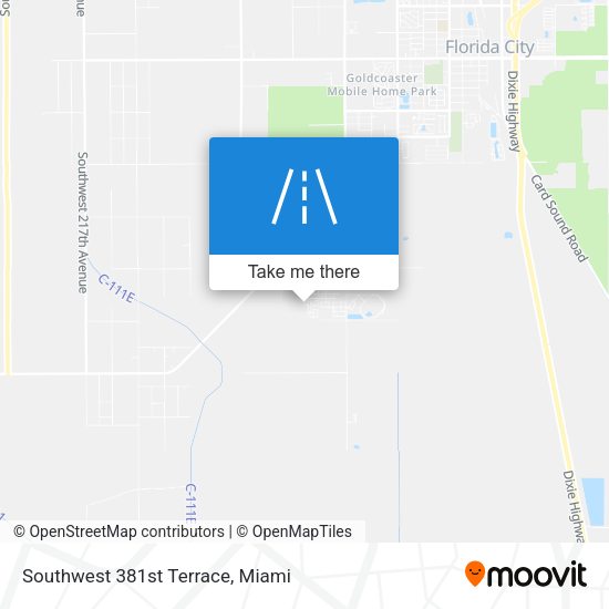 Southwest 381st Terrace map