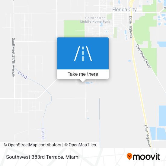 Southwest 383rd Terrace map