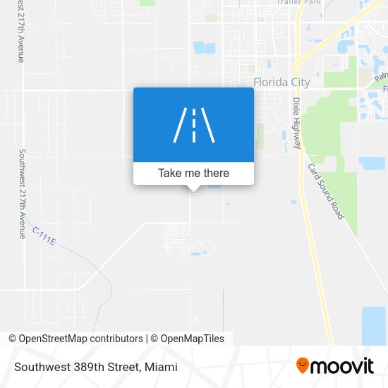 Southwest 389th Street map