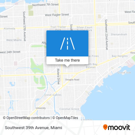 Mapa de Southwest 39th Avenue