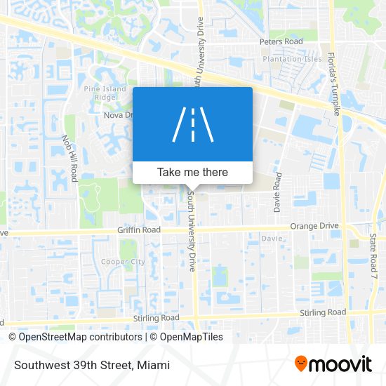 Southwest 39th Street map
