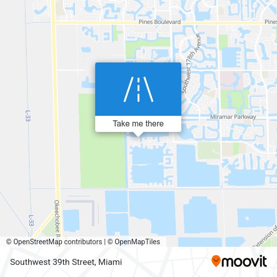 Mapa de Southwest 39th Street