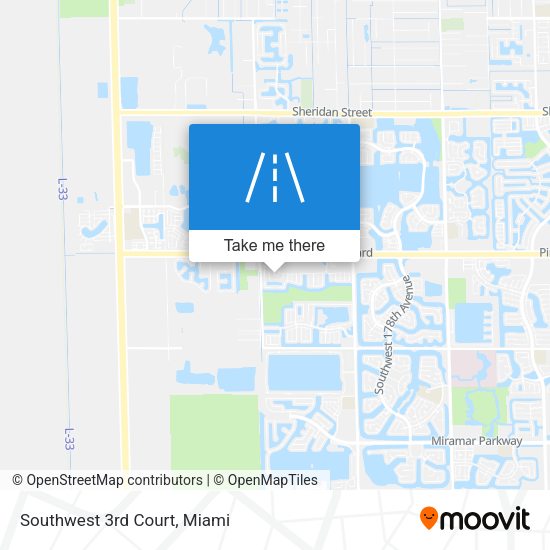 Mapa de Southwest 3rd Court