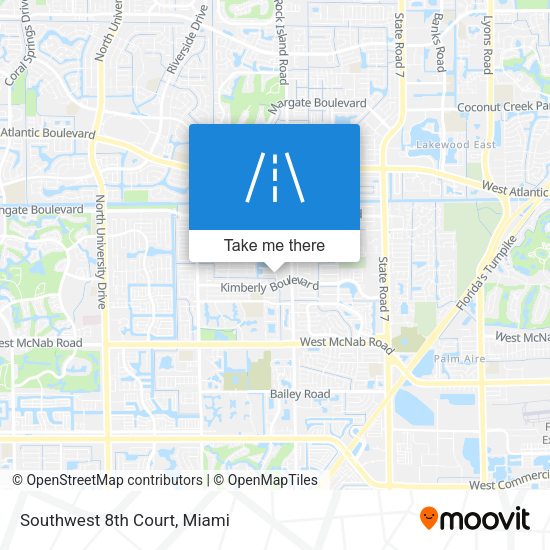 Southwest 8th Court map