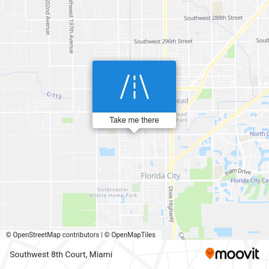 Southwest 8th Court map