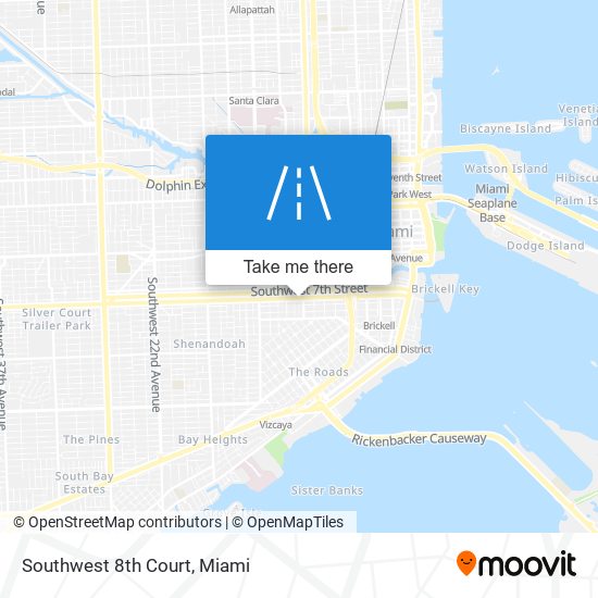 Southwest 8th Court map