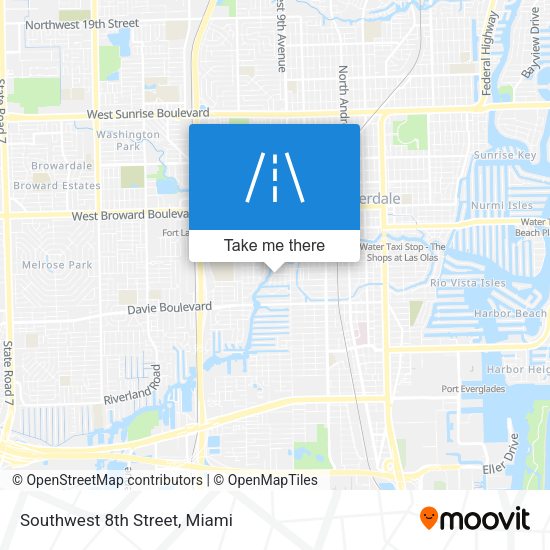 Mapa de Southwest 8th Street