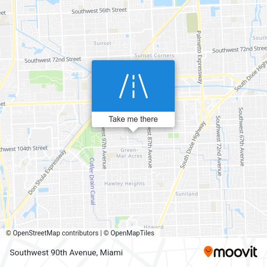 Mapa de Southwest 90th Avenue