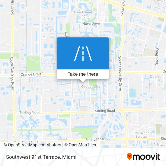 Mapa de Southwest 91st Terrace