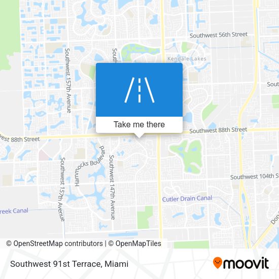 Southwest 91st Terrace map