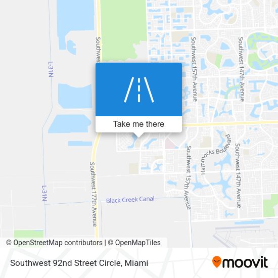 Mapa de Southwest 92nd Street Circle