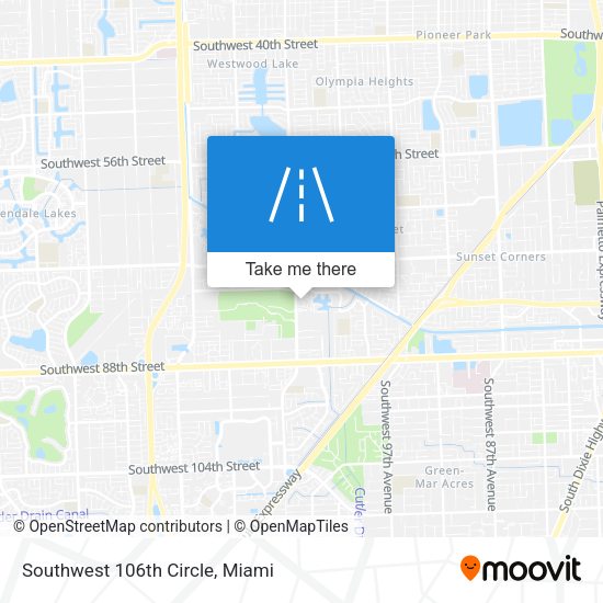 Southwest 106th Circle map