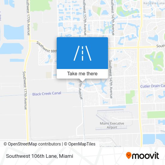 Southwest 106th Lane map