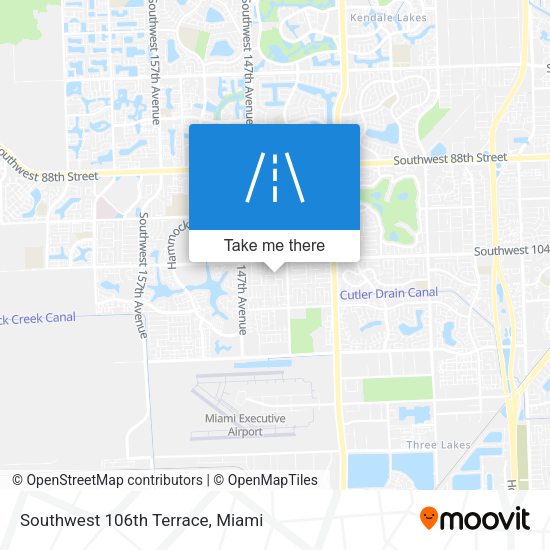 Southwest 106th Terrace map