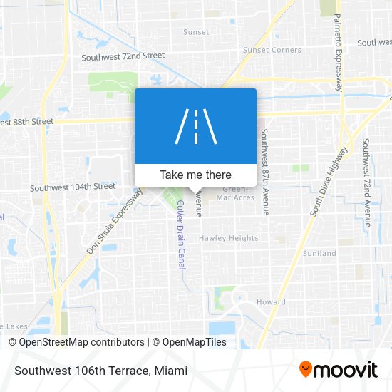 Southwest 106th Terrace map