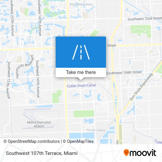 Southwest 107th Terrace map