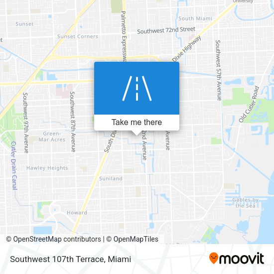 Mapa de Southwest 107th Terrace