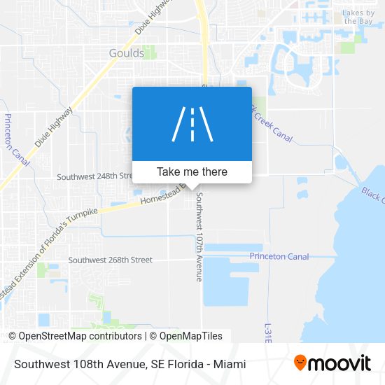 Southwest 108th Avenue map