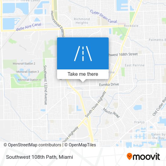 Southwest 108th Path map