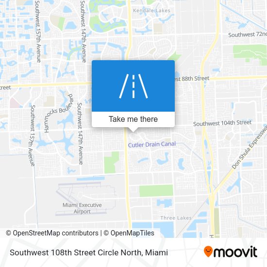 Southwest 108th Street Circle North map