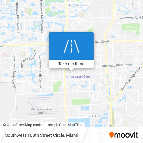 Mapa de Southwest 108th Street Circle