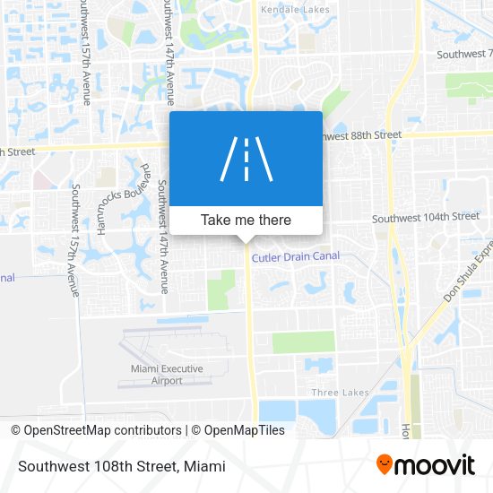 Southwest 108th Street map
