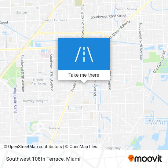 Mapa de Southwest 108th Terrace