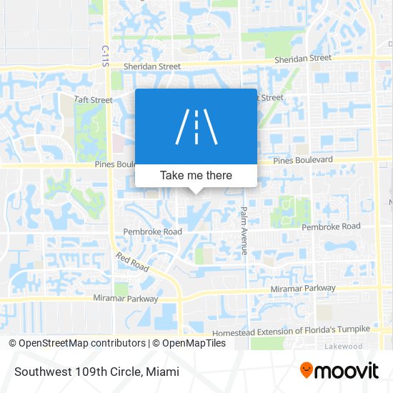 Mapa de Southwest 109th Circle