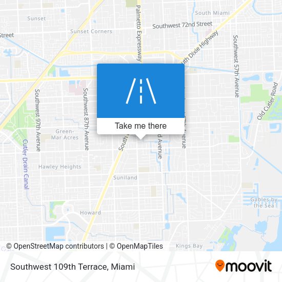 Southwest 109th Terrace map