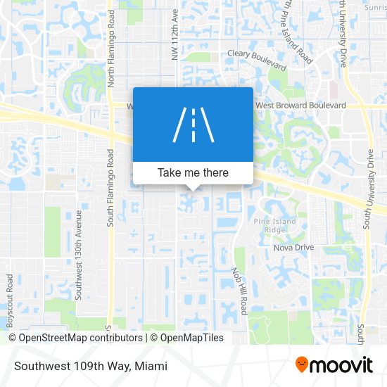 Mapa de Southwest 109th Way