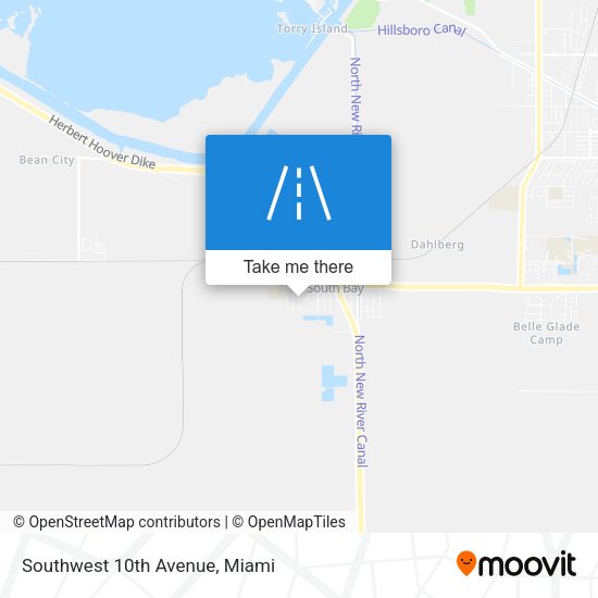 Southwest 10th Avenue map