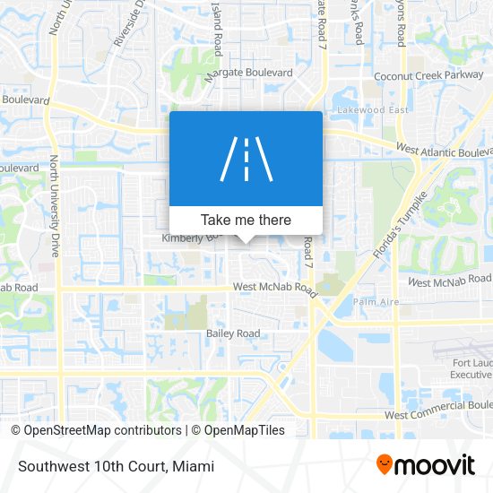 Mapa de Southwest 10th Court