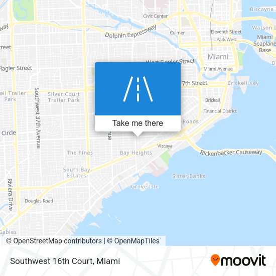 Mapa de Southwest 16th Court