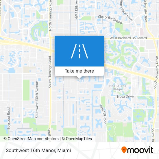 Mapa de Southwest 16th Manor