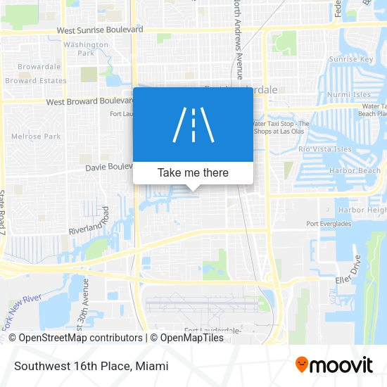Mapa de Southwest 16th Place