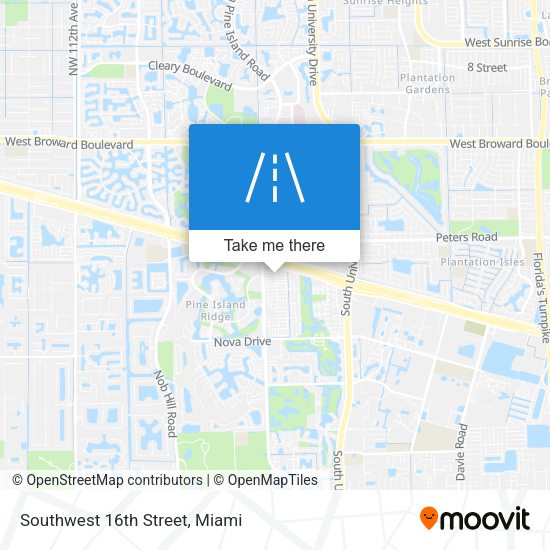 Mapa de Southwest 16th Street